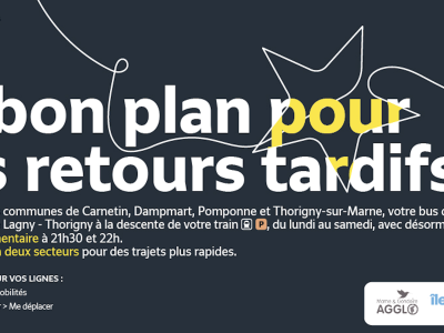 Renforcement bus de soirée - gare de Lagny-Thorigny